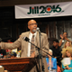 Green Party vice presidential candidate Ajamu Baraka speaks before introducing Green Party presidential candidate Jill Stein at a rally Sept. 8, 2016, in Chicago.
DEREK R. HENKLE/AFP/Getty Images